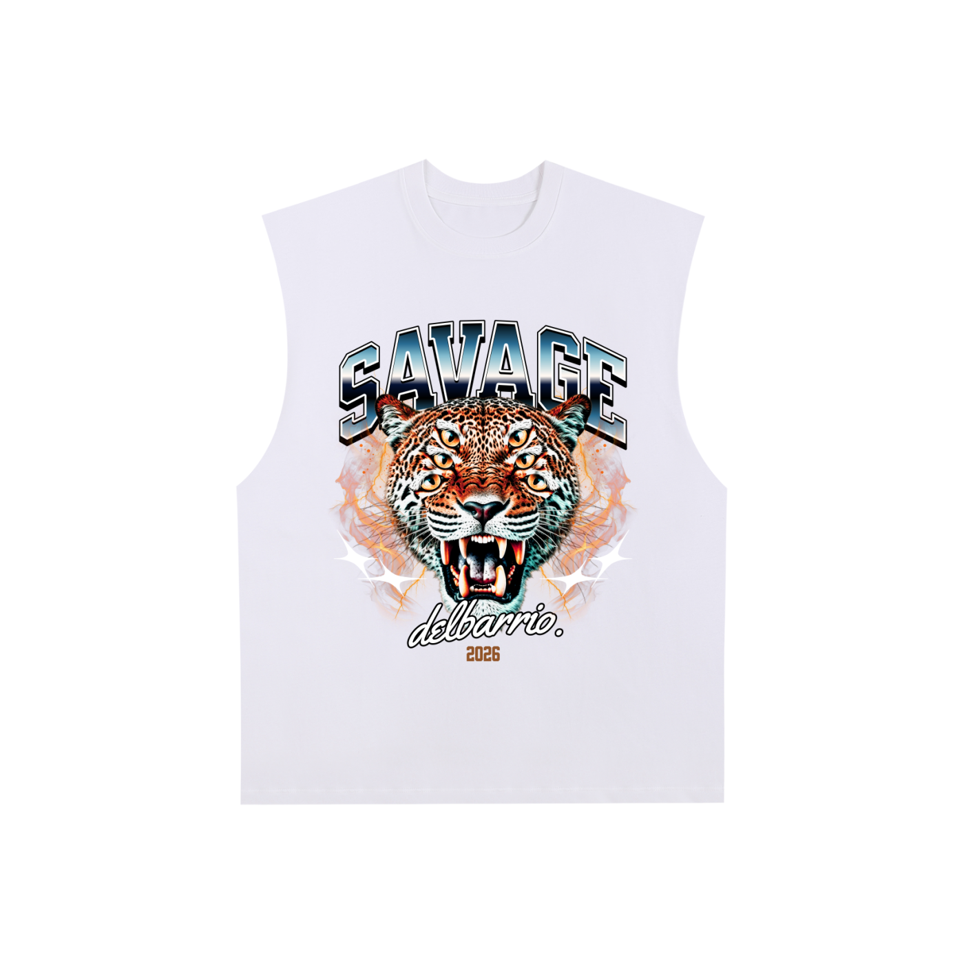 3 Eye Tiger Cotton Tank Top