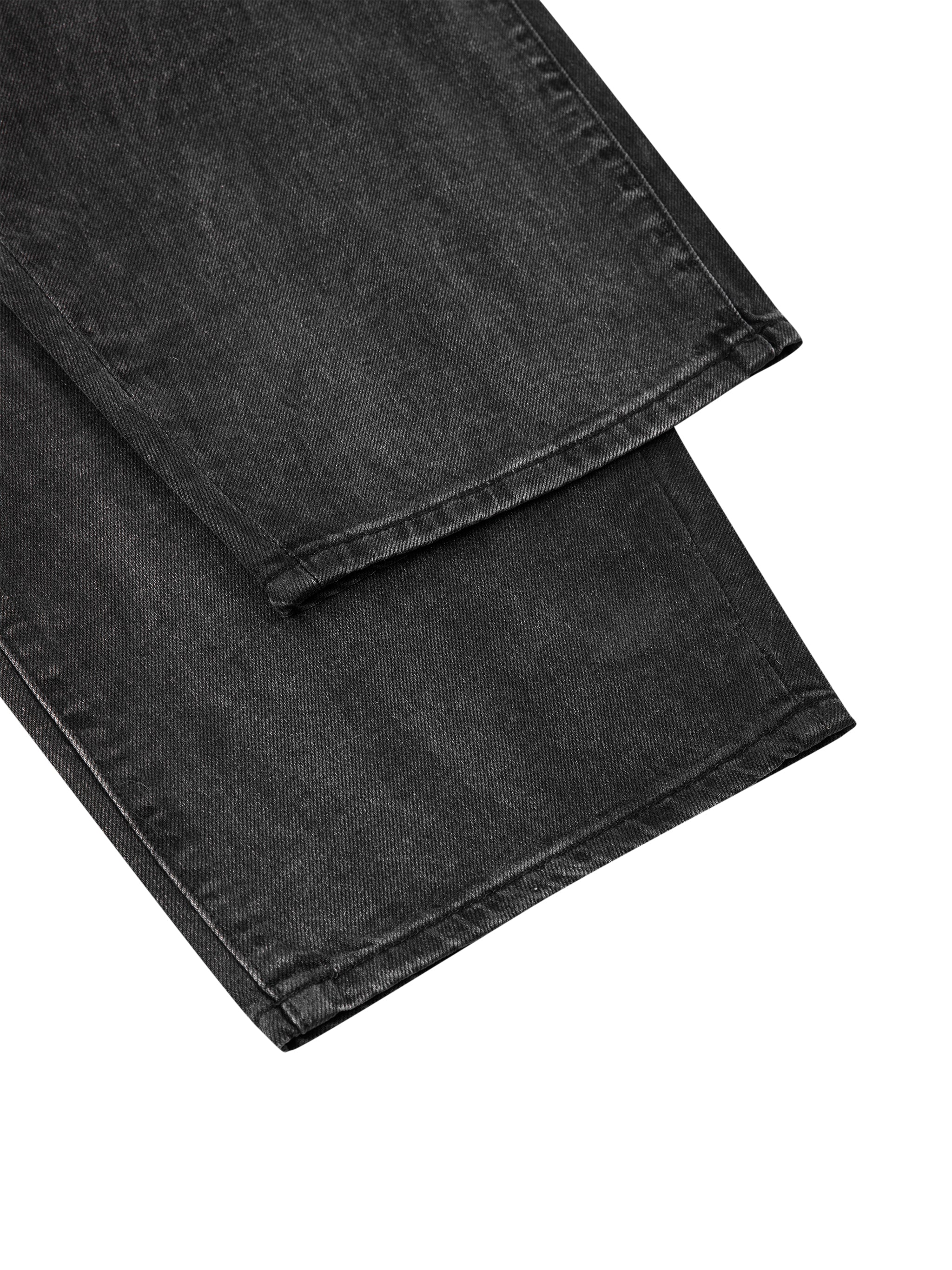 Del Barrio Men's Sunfade Vintage Wash Barrel Leg Jeans